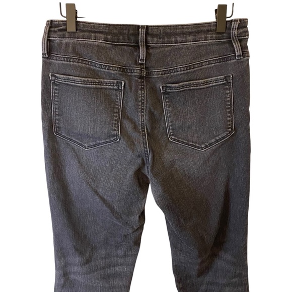 Athleta Sculptek Dark Gray Skinny Ankle Denim Jeans Size 6 Shapewear Midrise - Picture 5 of 10